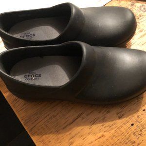 Crocs Dual Comfort Neria Pro II Black Slip-On Clog Slip Resistant